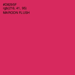 #D8295F - Maroon Flush Color Image