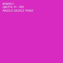 #D829C1 - Razzle Dazzle Rose Color Image