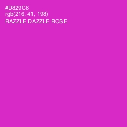 #D829C6 - Razzle Dazzle Rose Color Image