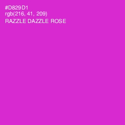 #D829D1 - Razzle Dazzle Rose Color Image