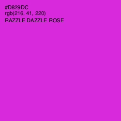 #D829DC - Razzle Dazzle Rose Color Image