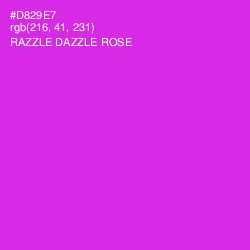 #D829E7 - Razzle Dazzle Rose Color Image