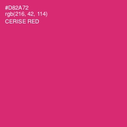 #D82A72 - Cerise Red Color Image