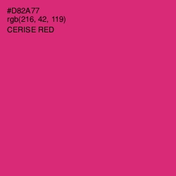 #D82A77 - Cerise Red Color Image