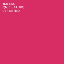 #D82C65 - Cerise Red Color Image