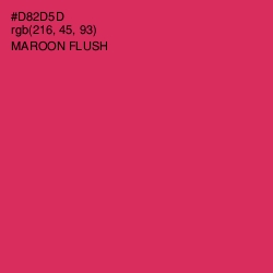 #D82D5D - Maroon Flush Color Image