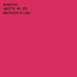 #D82E5D - Maroon Flush Color Image