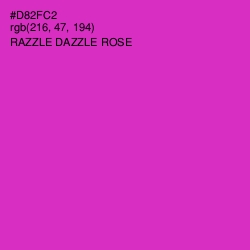 #D82FC2 - Razzle Dazzle Rose Color Image