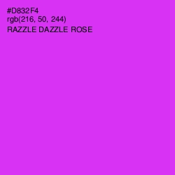 #D832F4 - Razzle Dazzle Rose Color Image