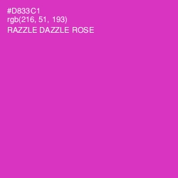 #D833C1 - Razzle Dazzle Rose Color Image