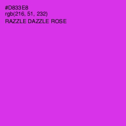 #D833E8 - Razzle Dazzle Rose Color Image