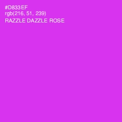#D833EF - Razzle Dazzle Rose Color Image