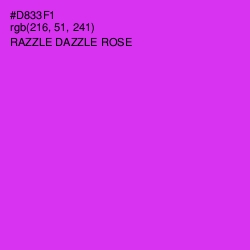 #D833F1 - Razzle Dazzle Rose Color Image