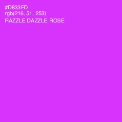 #D833FD - Razzle Dazzle Rose Color Image