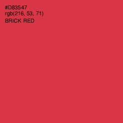 #D83547 - Brick Red Color Image