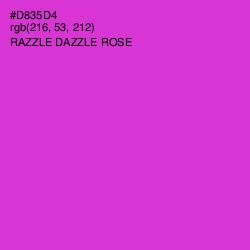 #D835D4 - Razzle Dazzle Rose Color Image