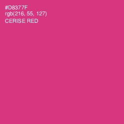 #D8377F - Cerise Red Color Image
