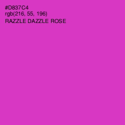 #D837C4 - Razzle Dazzle Rose Color Image