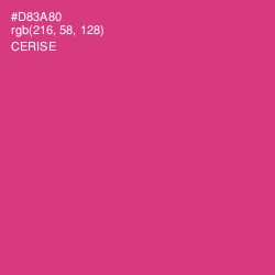 #D83A80 - Cerise Color Image