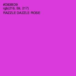 #D83BD9 - Razzle Dazzle Rose Color Image