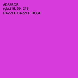 #D83BDB - Razzle Dazzle Rose Color Image