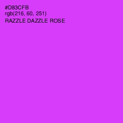 #D83CFB - Razzle Dazzle Rose Color Image