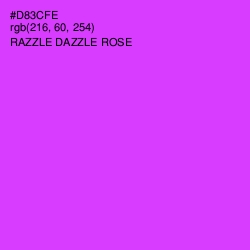 #D83CFE - Razzle Dazzle Rose Color Image