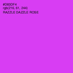 #D83DF4 - Razzle Dazzle Rose Color Image