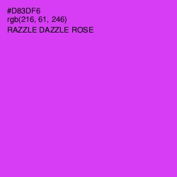 #D83DF6 - Razzle Dazzle Rose Color Image