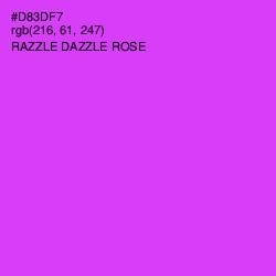 #D83DF7 - Razzle Dazzle Rose Color Image