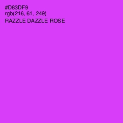 #D83DF9 - Razzle Dazzle Rose Color Image