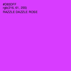 #D83DFF - Razzle Dazzle Rose Color Image