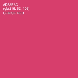 #D83E6C - Cerise Red Color Image
