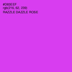 #D83EEF - Razzle Dazzle Rose Color Image