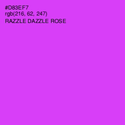 #D83EF7 - Razzle Dazzle Rose Color Image