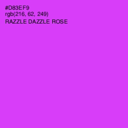 #D83EF9 - Razzle Dazzle Rose Color Image