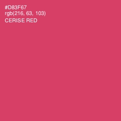 #D83F67 - Cerise Red Color Image