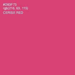 #D83F73 - Cerise Red Color Image