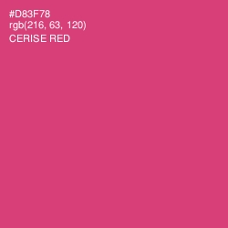 #D83F78 - Cerise Red Color Image