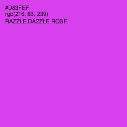 #D83FEF - Razzle Dazzle Rose Color Image