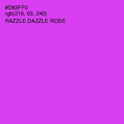 #D83FF0 - Razzle Dazzle Rose Color Image