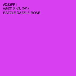 #D83FF1 - Razzle Dazzle Rose Color Image
