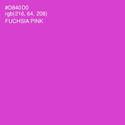 #D840D0 - Fuchsia Pink Color Image