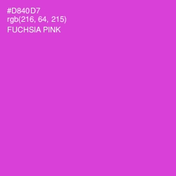 #D840D7 - Fuchsia Pink Color Image