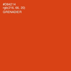 #D84214 - Grenadier Color Image