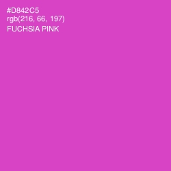 #D842C5 - Fuchsia Pink Color Image