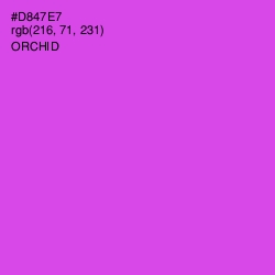 #D847E7 - Orchid Color Image