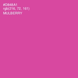 #D848A1 - Mulberry Color Image