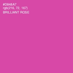 #D848A7 - Brilliant Rose Color Image