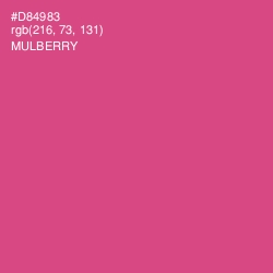 #D84983 - Mulberry Color Image